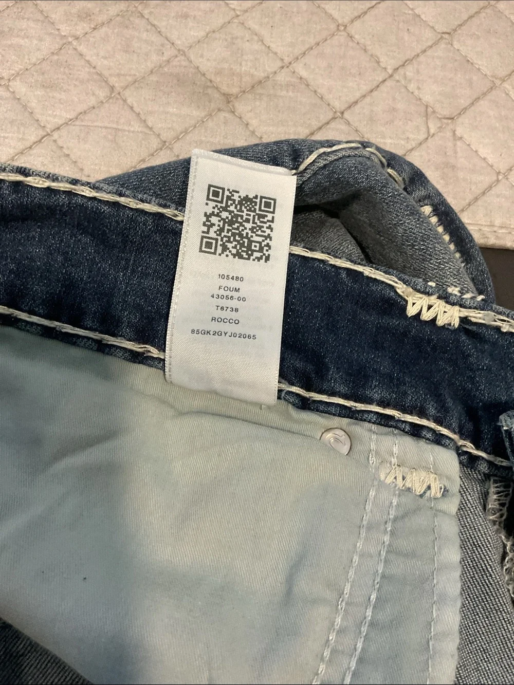 True Religion Rocco Men’s Blue Relaxed Skinny Jeans